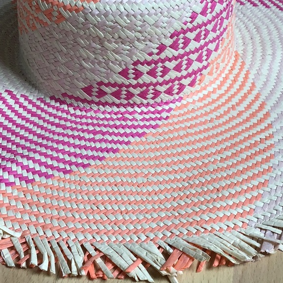Anthro ColorBlock Swirl Straw Hat with Fringe
Laundry by Shelli Segal main image 13